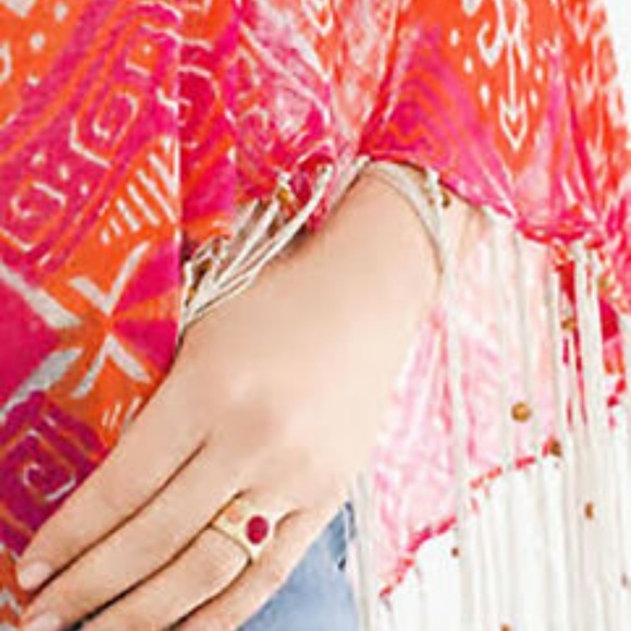 COPY - Chico's Austyn Ring Gold Red Sz 6 7 8 and 9 NWT 39 - Picture 3 of 4